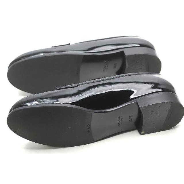 PRADA プラダ イタリア製 エナメルペニーローファー 1D344D 36.5(23.5cm) ブラック パテント レザー コイン シューズ |  | 07