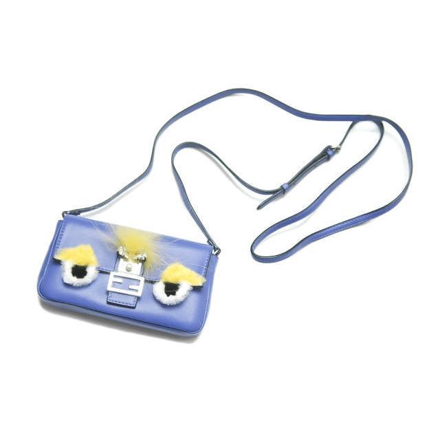 FENDI フェンディ Baguette バッグバグズショルダー マイクロ 8M03543ZQ パープル ハンドバッグ ショルダーバッグ 2WAY モンスター lm1522 | 