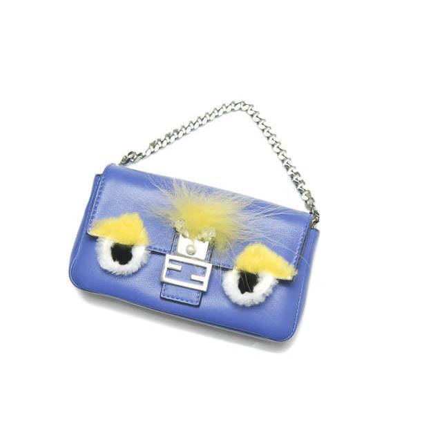 FENDI フェンディ Baguette バッグバグズショルダー マイクロ 8M03543ZQ パープル ハンドバッグ ショルダーバッグ 2WAY モンスター lm1522 |  | 02