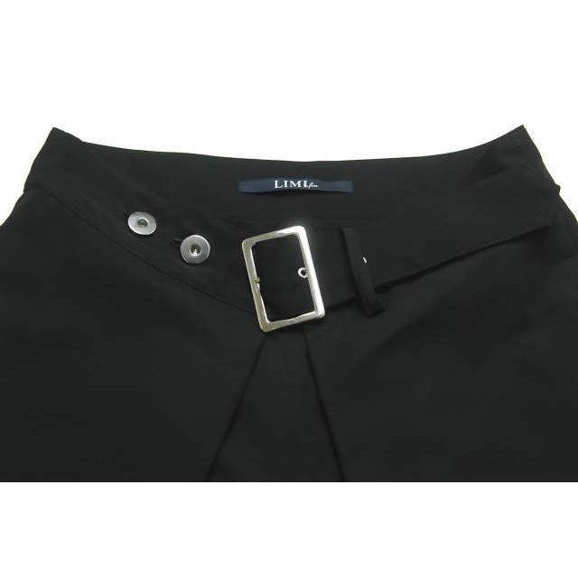 LIMI feu リミフゥ 18AW 日本製 ベルテッドギャバジンタックワイドスラックス LW-P05-100 ブラック パンツ ベルト付き ボトムス ☆☆lm1549 |  | 03