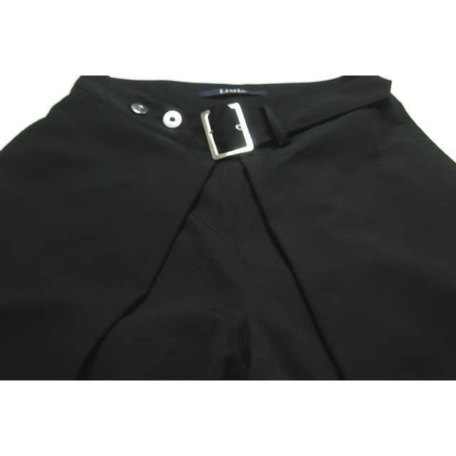 LIMI feu リミフゥ 18AW 日本製 ベルテッドギャバジンタックワイドスラックス LW-P05-100 ブラック パンツ ベルト付き ボトムス ☆☆lm1549 |  | 04