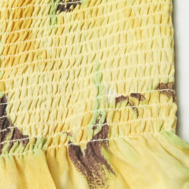 CELINE セリーヌ フランス製 シルクフラワープリントチューブトップチュニック 38 イエロー ブラウス トップス |  | 04