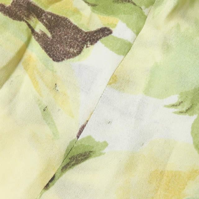 CELINE セリーヌ フランス製 シルクフラワープリントチューブトップチュニック 38 イエロー ブラウス トップス |  | 06