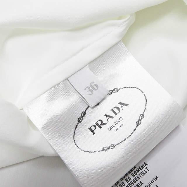PRADA プラダ ストレッチコットンソリッドカラーシャツ DNA634 S152 F62 36 ホワイト 長袖 レギュラーカラー トップス |  | 05