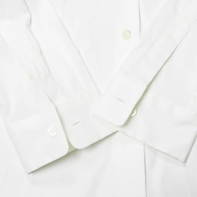 PRADA プラダ ストレッチコットンソリッドカラーシャツ DNA634 S152 F62 36 ホワイト 長袖 レギュラーカラー トップス |  | 04