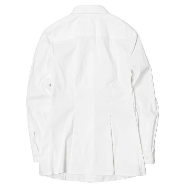 PRADA プラダ ストレッチコットンナローフィットソリッドシャツ DNA562 S122 F62 36 ホワイト 長袖 レギュラーカラー トップス |  | 01