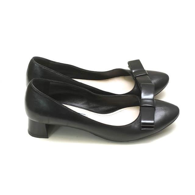 PRADA プラダ NAPPA リボンモチーフヒールパンプス DNC663 F035 36(23cm) ブラック ナッパレザー シューズ |  | 03