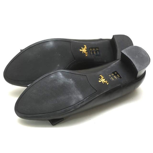 PRADA プラダ NAPPA リボンモチーフヒールパンプス DNC663 F035 36(23cm) ブラック ナッパレザー シューズ |  | 09