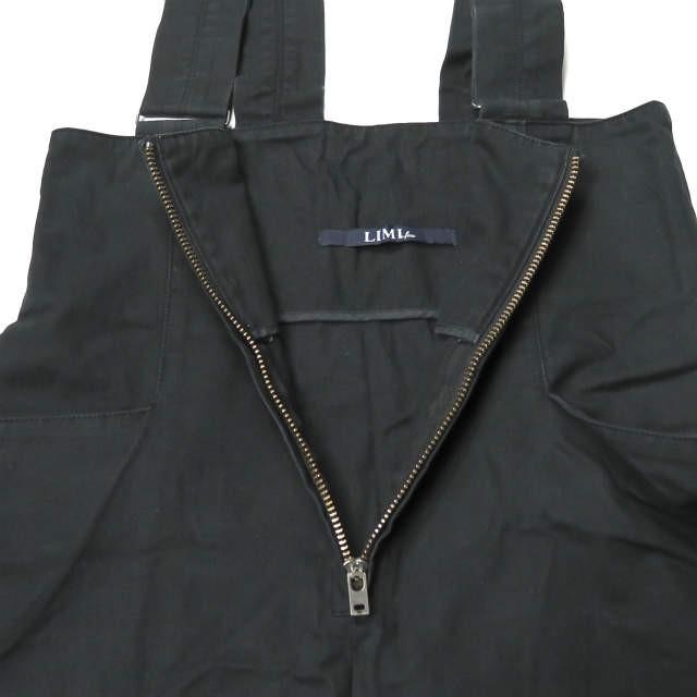 LIMI feu リミフゥ 日本製 コットンツイルジャンパースカートワンピース LO-S19-005 S ブラック ノースリーブ トップス |  | 06