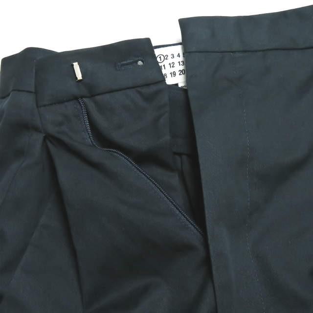 Maison Margiela 1 メゾンマルジェラ 19SS Cropped Wrap Front Pants クロップドパンツ S51MU0027 38 ネイビー マルタン ワイド |  | 03