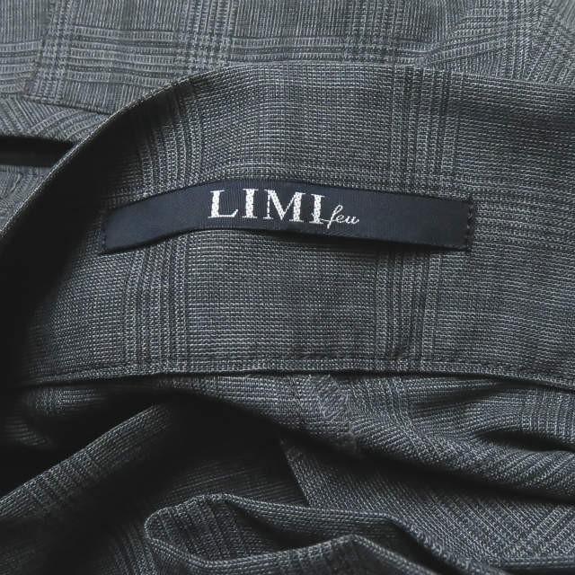 LIMI feu リミフゥ 19SS 日本製 ウールグレンチェックワイドラップパンツ LH-P16-105 S ダークグレー スラックス ボトムス |  | 02