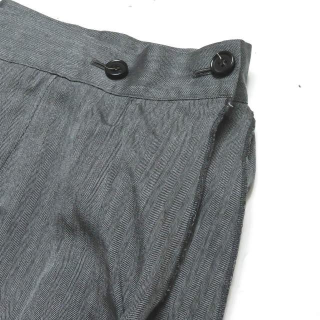 LIMI feu リミフゥ 18AW 日本製 レーヨンヘリンボーンマキシスカート LW-S02-210 S グレー ロング シルク タック ボトムス |  | 04