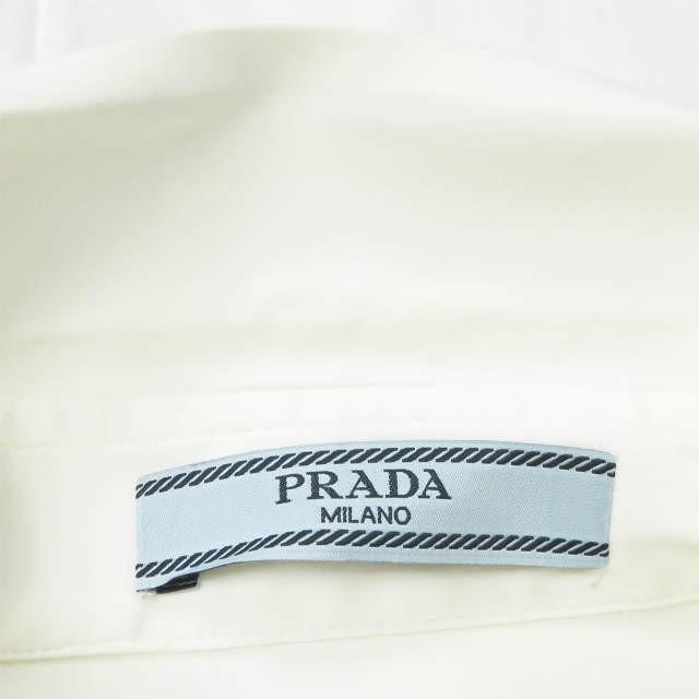 PRADA プラダ ストレッチコットンナローフィットソリッドシャツ DNA562 S122 F62 38 ホワイト 長袖 レギュラーカラー トップス |  | 04