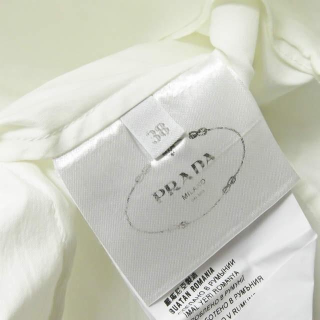 PRADA プラダ ストレッチコットンナローフィットソリッドシャツ DNA562 S122 F62 38 ホワイト 長袖 レギュラーカラー トップス |  | 07