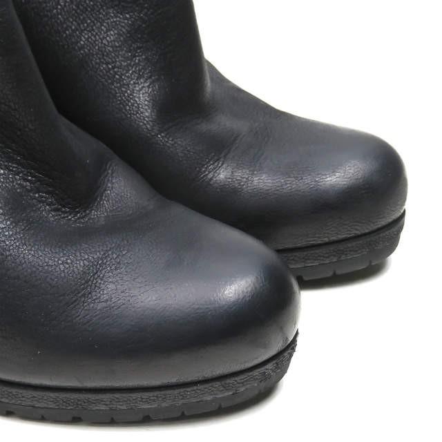 PRADA SPORT プラダスポーツ ウェッジソールサイドジップブーツ 36.5(23.5cm) ブラック レザー シューズ |  | 07