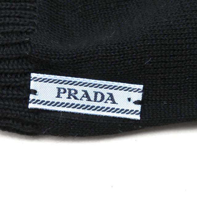PRADA プラダ イタリア製 コットンハイゲージニットグローブ DNA614 S151 L9P ブラック 手袋 |  | 03