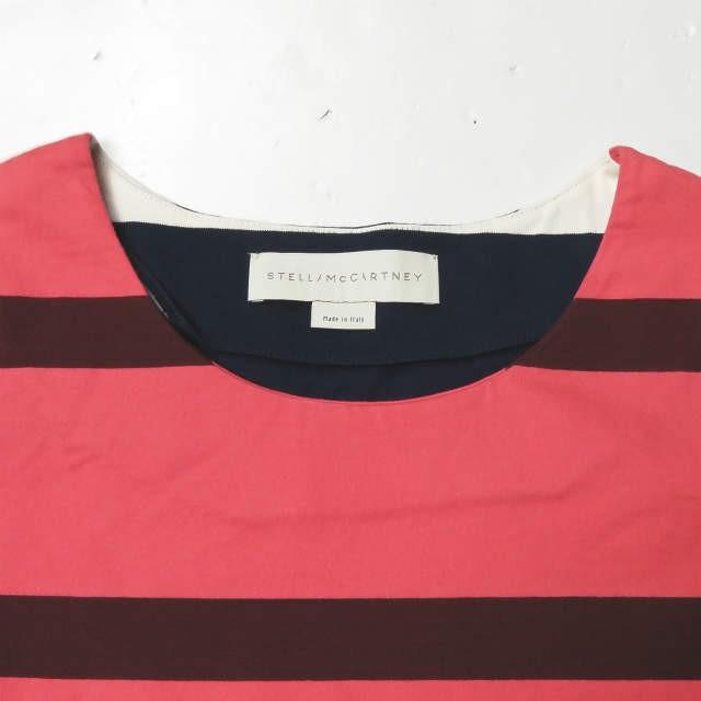 Stella McCartney ステラマッカートニー イタリア製 フラワーポケットボーダーカットソー 370179SEW15 34 ピンク 半袖 ☆☆lm1650 |  | 03