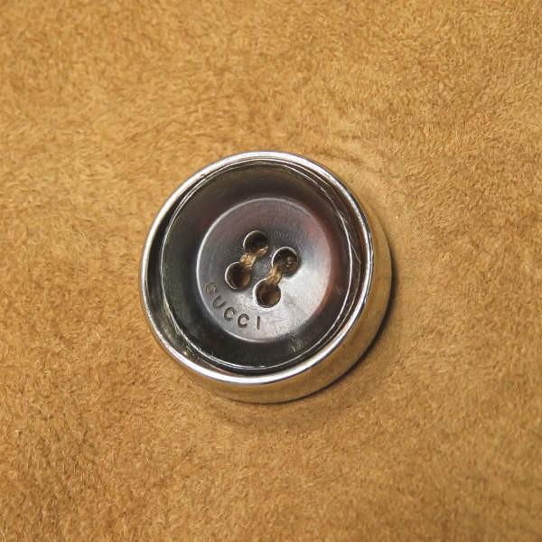 グッチ GUCCI イタリア製 フォックスファームートンダブルジャケット 184748.XW093 42 キャメル 羊革 レザー ボア ブルゾン アウター |  | 10