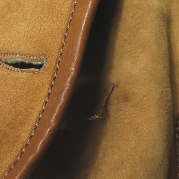 グッチ GUCCI イタリア製 フォックスファームートンダブルジャケット 184748.XW093 42 キャメル 羊革 レザー ボア ブルゾン アウター |  | 12