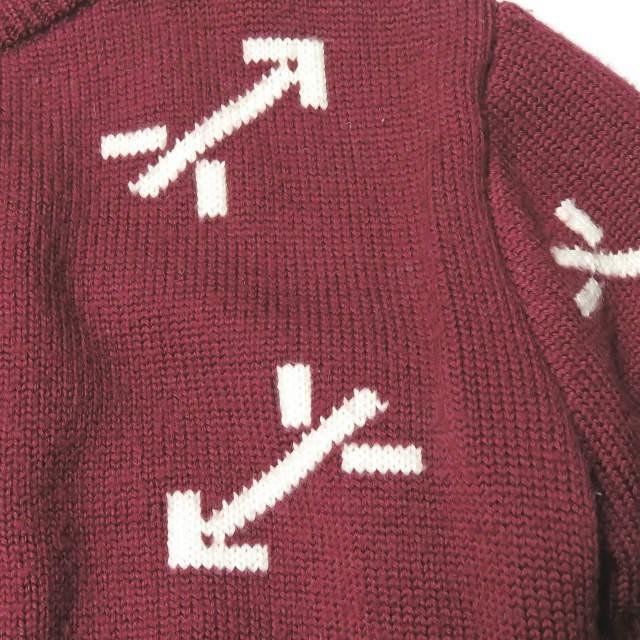 カルヴェン CARVEN アローニットクルーネックカーディガン 878CA33 S ボルドー 長袖 ウール トップス |  | 04