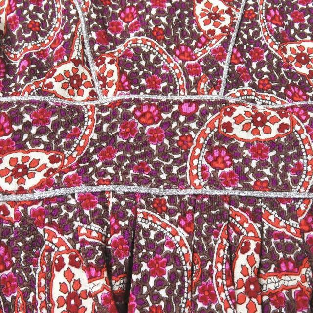 グッチ GUCCI イタリア製 総柄カシュクールノースリーブチュニック M パープル レーヨン フラワー ブラウス トップス |  | 03