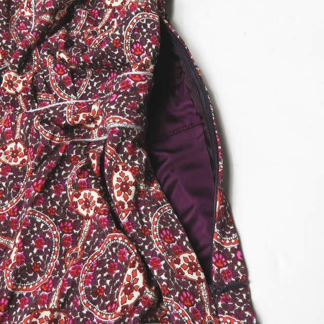 グッチ GUCCI イタリア製 総柄カシュクールノースリーブチュニック M パープル レーヨン フラワー ブラウス トップス |  | 04