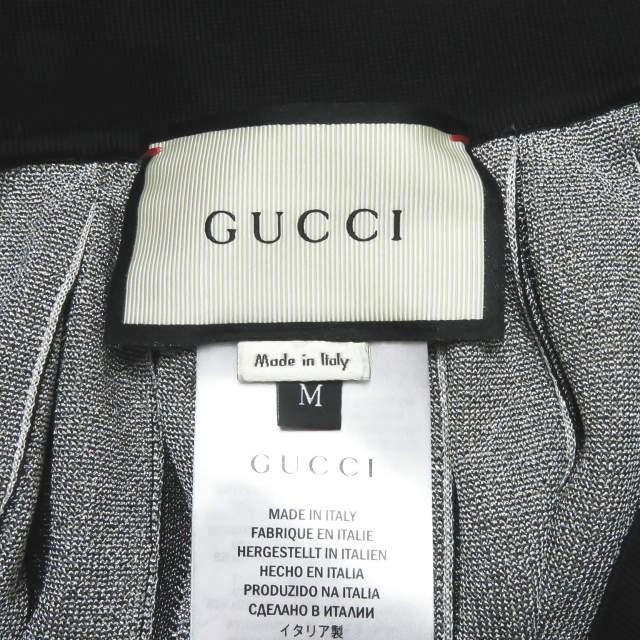 グッチ GUCCI イタリア製 ラメプリーツニットスカート 434186-X5D03 M ブラック/シルバー メタリック レーヨン ストライプ ボトムス |  | 02