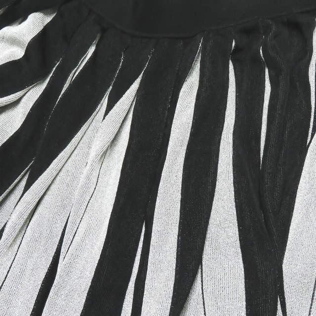 グッチ GUCCI イタリア製 ラメプリーツニットスカート 434186-X5D03 M ブラック/シルバー メタリック レーヨン ストライプ ボトムス |  | 04