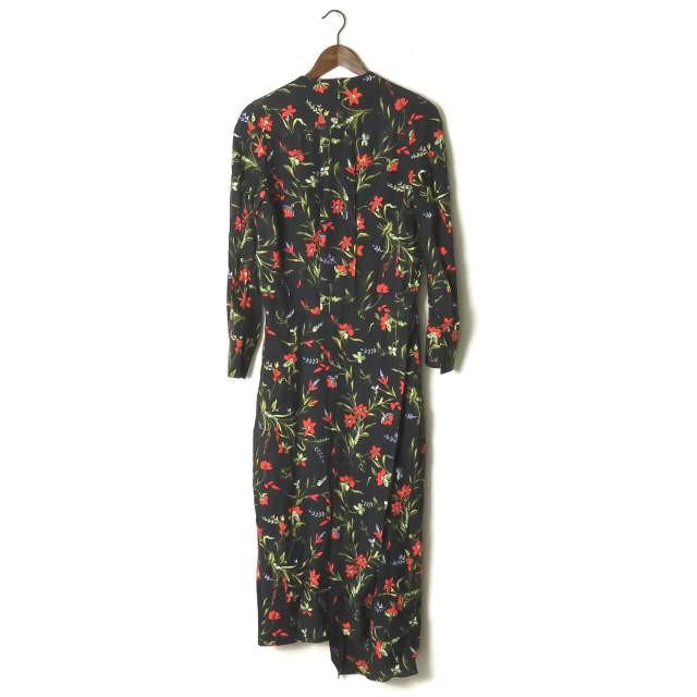 バレンシアガ BALENCIAGA 17SS フランス製 Floral-Print Wrap Dress