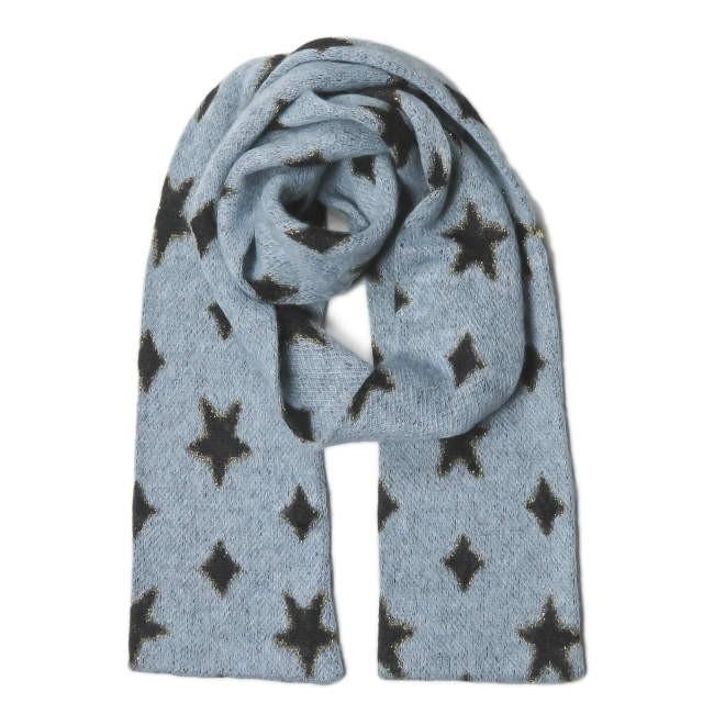 サンローランパリ SAINT LAURENT PARIS イタリア製 スターダイヤモチーフ モヘアウールマフラー 334095 Y1ET2 ブルー 星 ストール ニット |  | 01