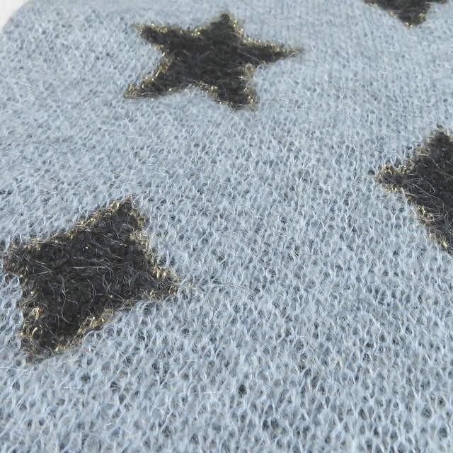 サンローランパリ SAINT LAURENT PARIS イタリア製 スターダイヤモチーフ モヘアウールマフラー 334095 Y1ET2 ブルー 星 ストール ニット |  | 04
