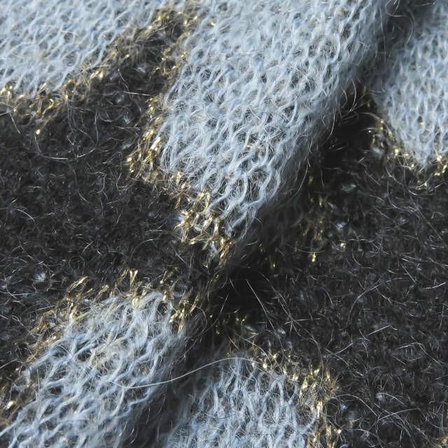 サンローランパリ SAINT LAURENT PARIS イタリア製 スターダイヤモチーフ モヘアウールマフラー 334095 Y1ET2 ブルー 星 ストール ニット |  | 05