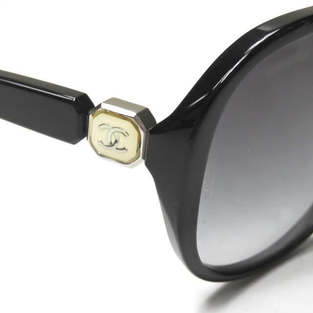 シャネル CHANEL イタリア製 ビッグフレームサングラス 5285-Ａ ブラック/ブラック ココマーク 眼鏡 メガネ |  | 04