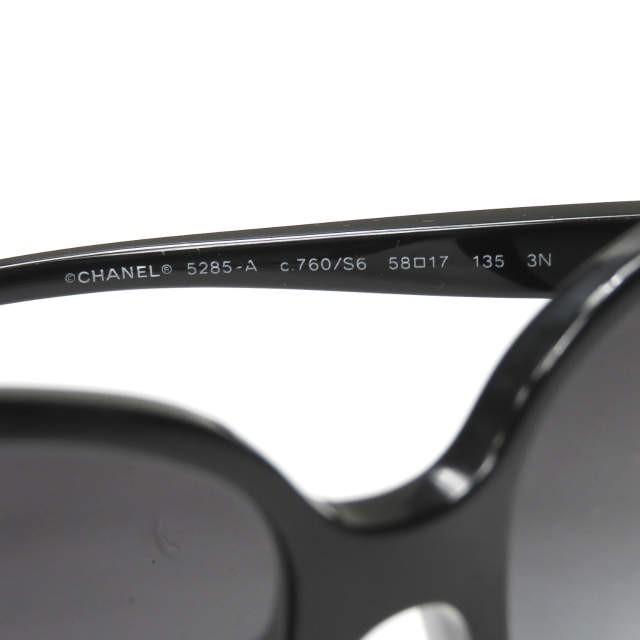 シャネル CHANEL イタリア製 ビッグフレームサングラス 5285-Ａ ブラック/ブラック ココマーク 眼鏡 メガネ |  | 07