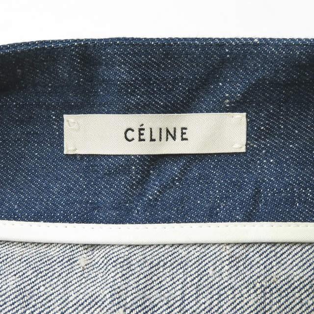 セリーヌ CELINE フランス製 フリンジデニムボートネックプルオーバー 40 ブルー フィービー・ファイロ 半袖 シャツ カットソー トップス |  | 02