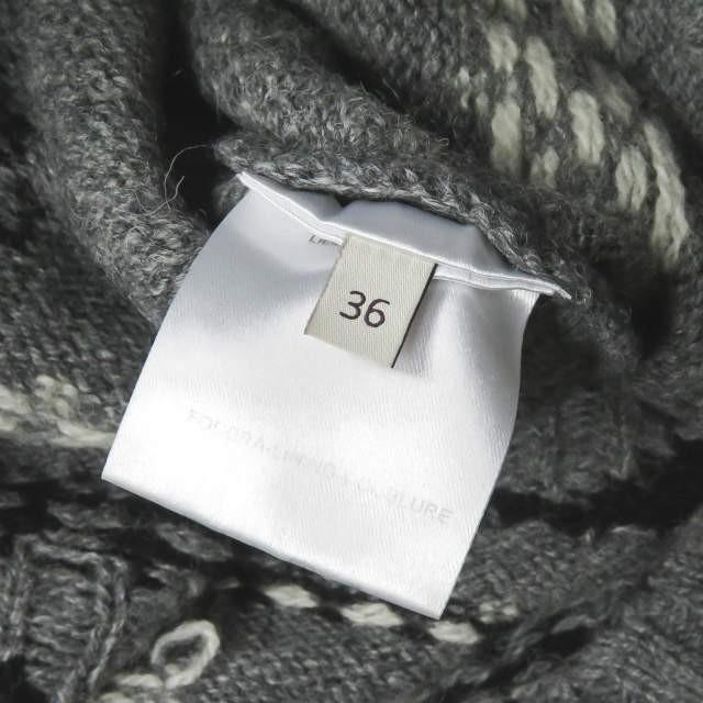 ステラマッカートニー Stella McCartney イタリア製 ノルディック柄 タートルネックニットワンピース 370179SEW15 36 グレー セーター 長袖 チュニック |  | 03