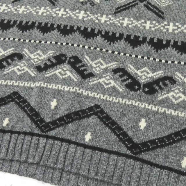 ステラマッカートニー Stella McCartney イタリア製 ノルディック柄 タートルネックニットワンピース 370179SEW15 36 グレー セーター 長袖 チュニック |  | 08