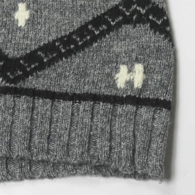 ステラマッカートニー Stella McCartney イタリア製 ノルディック柄 タートルネックニットワンピース 370179SEW15 36 グレー セーター 長袖 チュニック |  | 09