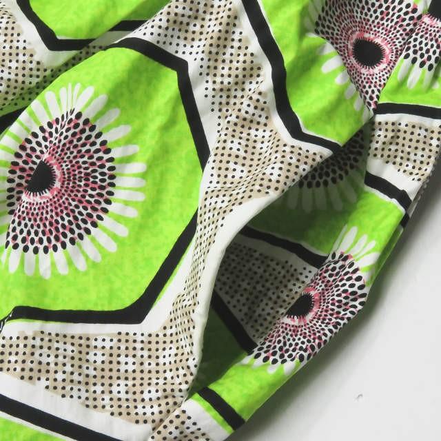 カルヴェン CARVEN キウイプリントレイヤードギャザースカート 290J52 40 グリーン コットン ボトムス |  | 03