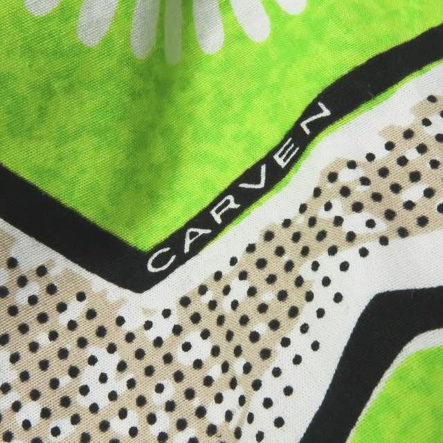 カルヴェン CARVEN キウイプリントレイヤードギャザースカート 290J52 40 グリーン コットン ボトムス |  | 06