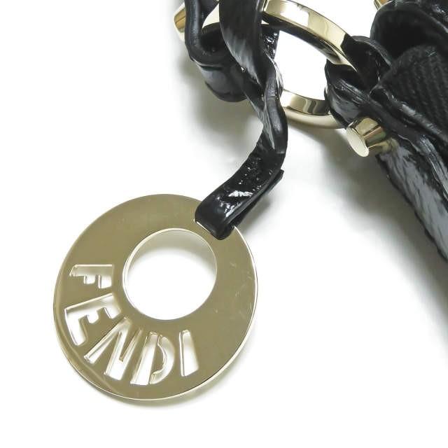 フェンディ FENDI イタリア製 BORSA CHEF MEDIA ヘリンボーンキャンバス スタッズハンドバッグ 8BR445 00ANB F0WN1 ブラック ワンショルダー |  | 08