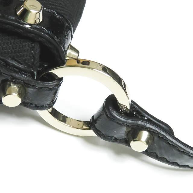 フェンディ FENDI イタリア製 BORSA CHEF MEDIA ヘリンボーンキャンバス スタッズハンドバッグ 8BR445 00ANB F0WN1 ブラック ワンショルダー |  | 09