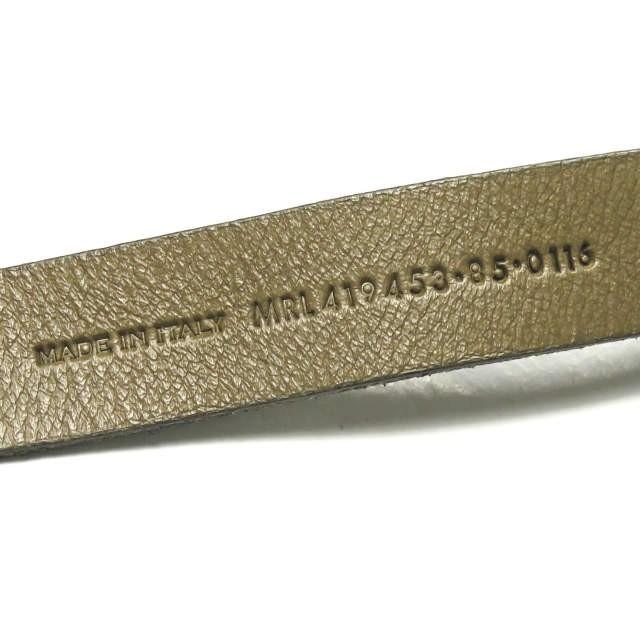 サンローランパリ SAINT LAURENT PARIS イタリア製 レオパード柄 レザーナローベルト 419453 85 ブラウン |  | 05