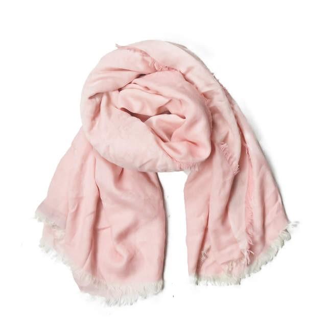 グッチ GUCCI GGマーク フリンジ大判ストール ピンク マフラー ダブルジー |  | 01