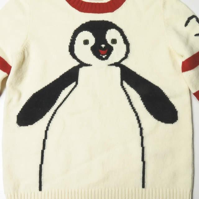 シャネル CHANEL イタリア製 2007年 ヴィンテージ ペンギンニット 40 オフホワイト/レッド セーター ココマーク ボーダー プルオーバー トップス |  | 04