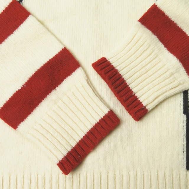 シャネル CHANEL イタリア製 2007年 ヴィンテージ ペンギンニット 40 オフホワイト/レッド セーター ココマーク ボーダー プルオーバー トップス |  | 07