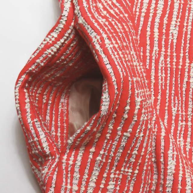 カルヴェン CARVEN コットンツイードノースリーブワンピース 140R108 38 レッド ジャガード タイト ドレス トップス |  | 06