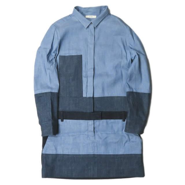 セリーヌ Celine 11aw パッチワークデニムワンピース 26i 40 ネイビー フィービー ファイロ 長袖 ミニスカート トップス Lm1792 Loopヤフーショッピング店 通販 Yahoo ショッピング