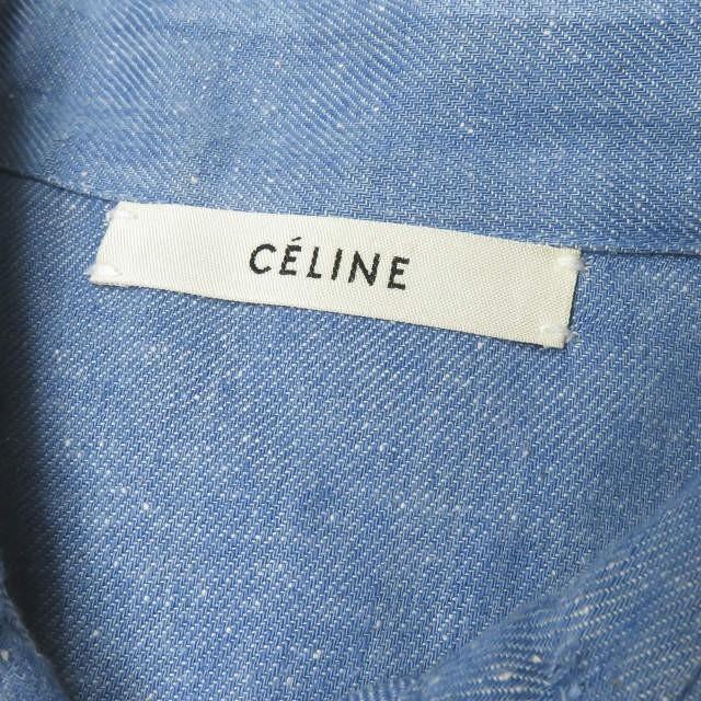 セリーヌ CELINE 2011AW パッチワークデニムワンピース 26I133408 40 ネイビー フィービー・ファイロ 長袖 ミニスカート トップス |  | 02