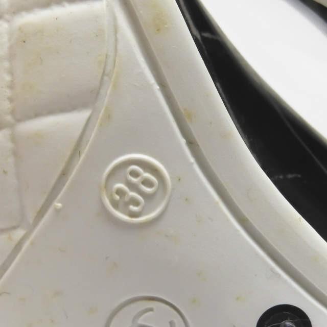 シャネル CHANEL イタリア製 マトラッセ柄 レインブーツ C0229 38(24.5cm程度) ブラック ラバー シューズ |  | 13